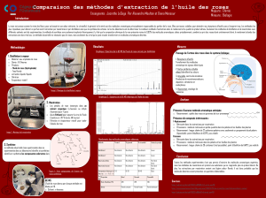 M&eacute;thodes d'extraction de l'huile de rose: Rapport de labo comparatif