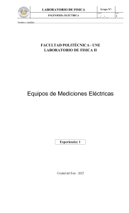 Informe de Laboratorio: Osciloscopios y Generadores El&eacute;ctricos