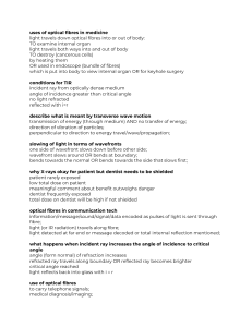 Optical Fibers, Waves & X-rays: Physics Notes