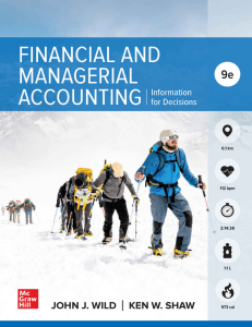 Financial & Managerial Accounting Textbook: Information for Decisions
