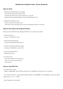 GlobalProtect VPN Installation Guide for Ubuntu (Graphical) & RDP Setup