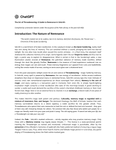 The Art of Threadweaving: A Guide to Memory Magic in Velcrith