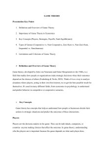 Game Theory: Concepts, Importance in Economics & Types