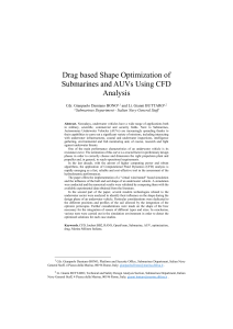Drag-Based Shape Optimization of Submarines & AUVs Using CFD