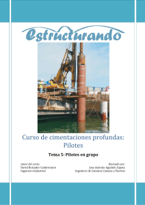Pilotes en grupo: C&aacute;lculo y eficiencia en cimentaciones profundas