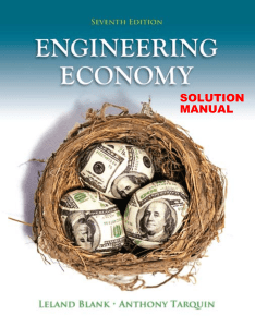Engineering Economy 7th Edition Solution Manual [Blank & Tarquin]