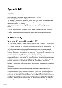 ICT Productivity Paradox: Economic Views & Complementarities