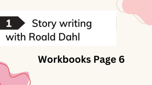 Story Writing Workbook: Roald Dahl Inspired Language Arts Activities