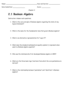 Boolean Algebra Questions: Core Principles & Logic Functions