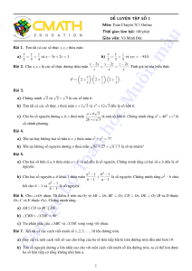 Prueba de pr&aacute;ctica de matem&aacute;ticas: Problemas de &aacute;lgebra y geometr&iacute;a