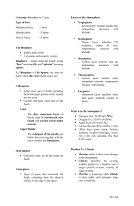 Biosphere & Cycles Study Guide: Earth Science Review