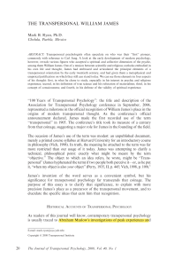 William James: Pioneer of Transpersonal Psychology | Historical Context