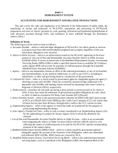 Government Disbursement System: Accounting & Related Transactions Guide