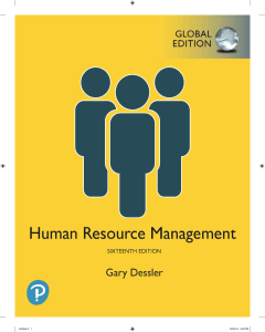 Human Resource Management 16th Edition by Dessler