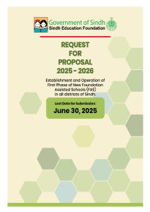 Sindh Education Foundation RFP: New Schools 2025-26