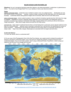 Ocean-Floor Features Lab: Plate Tectonics & Google Earth