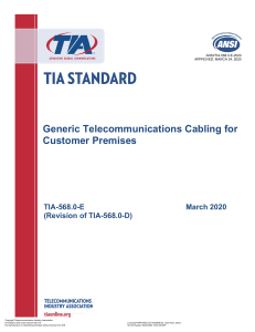 ANSI/TIA-568.0-E Telecommunications Cabling Standard