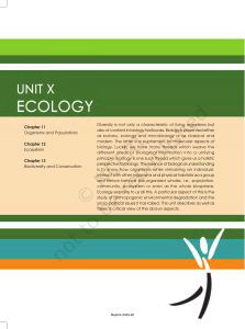 Organisms and Populations Chapter | Ecology