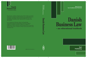 Danish Business Law: An Educational Textbook by Iversen & Petersen
