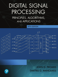 Digital Signal Processing: Principles, Algorithms, and Applications (5th Ed)