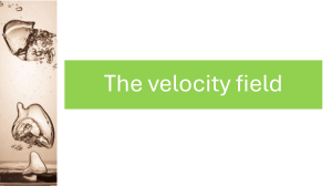 The Velocity Field: Eulerian & Lagrangian Methods in Fluid Dynamics