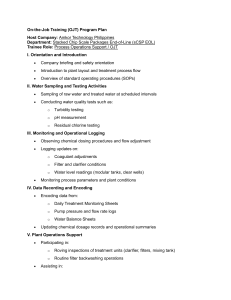 OJT Program Plan: Process Operations Support at Amkor Technology