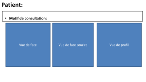 Formulaire d'&eacute;valuation orthodontique patient