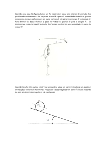 Problemas de F&iacute;sica: Movimento Circular e Rolamento