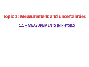 Intro to Physics: SI Units and Scientific Notation