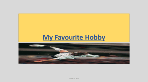 Hobbies, Vacations, & Healthy Living Presentation