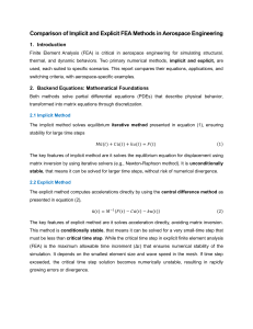Implicit vs Explicit FEA in Aerospace Engineering