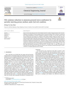 NOx Reduction in Ammonia Micro-Combustors: Porous Medium