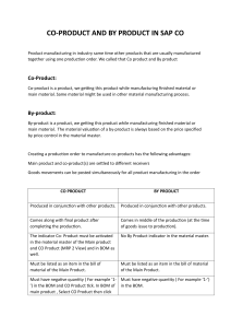 SAP CO: Co-Product and By-Product Guide