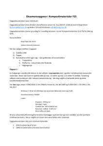 Eksamensopgave i Kompositmaterialer: Bro eller Trappe Design