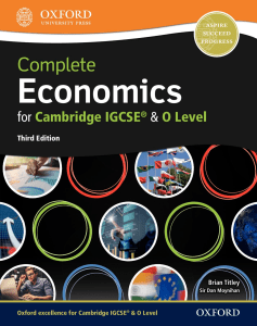 Complete Economics for Cambridge IGCSE & O Level Textbook