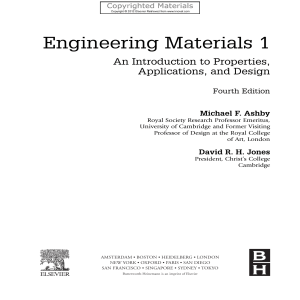 Engineering Materials 1: Properties, Applications, and Design - Fourth Edition
