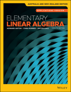 Elementary Linear Algebra: Applications Version, 12th Edition - Anton