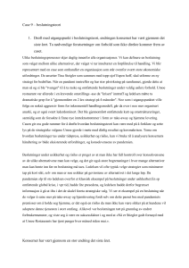 Case 9 - beslutningsteori