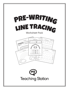 Pre-Writing Line Tracing Worksheet Pack for Kids | Fine Motor Skills