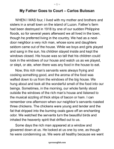 My Father Goes to Court: A Short Story by Carlos Bulosan