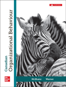 Canadian Organizational Behaviour 12th Ed. | McShane & Warner Textbook