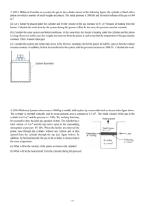 Physics Thermodynamics Problems: Piston-Cylinder Systems & Work