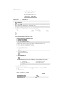 DOLE BWC Annual Medical Report Form OH-47