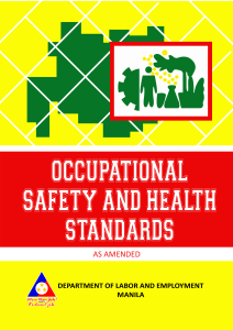 Philippines OSH Standards 1989