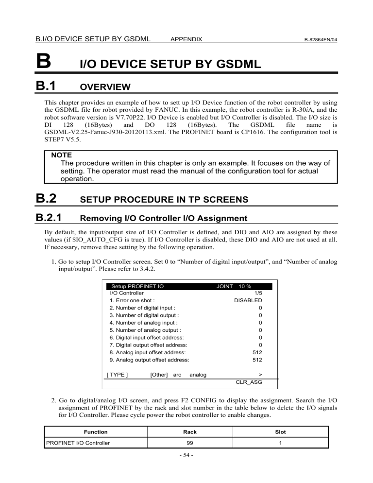 FANUC Robot I/O Setup via GSDML Guide