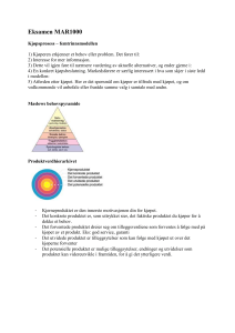 MAR1000 Eksamen: Marketing Koncepter & Modeller