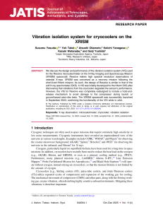 XRISM Cryocooler Vibration Isolation System for Resolve Microcalorimeter