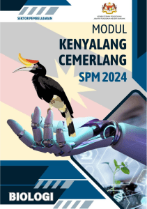 Biology SPM 2024 Study Module - Kenyalang Cemerlang Sarawak