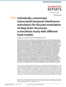 Customized Transcranial TI Stimulation for Focused Deep Brain Modulation