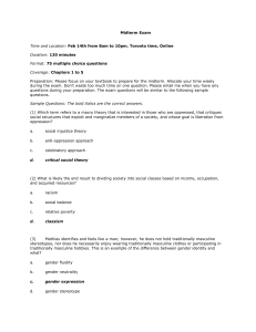 Midterm Exam Study Guide: Social Sciences Chapters 1-5
